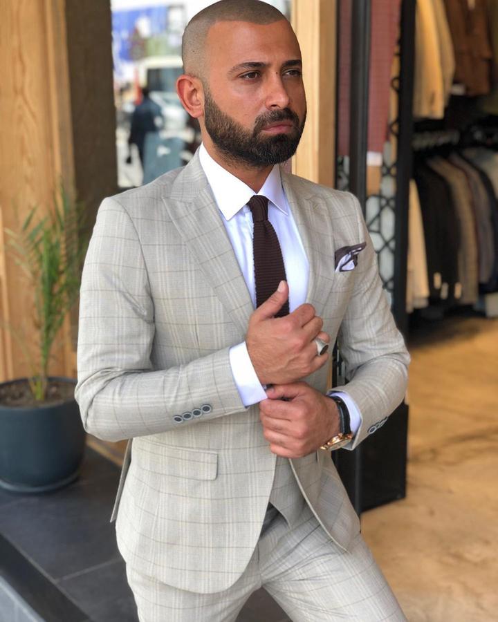 Davis Cream Plaid Slim Fit Suit-baagr.myshopify.com-3-BOJONI