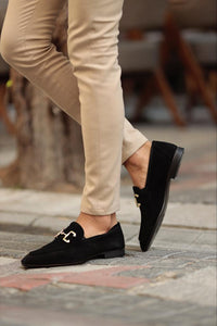 Ace Neolite Suede Black Loafer