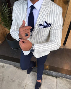 Giorgio White Striped Slim Fit Suit-baagr.myshopify.com-3-BOJONI