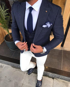 Giorgio Navy Striped Slim Fit Suit-baagr.myshopify.com-3-BOJONI