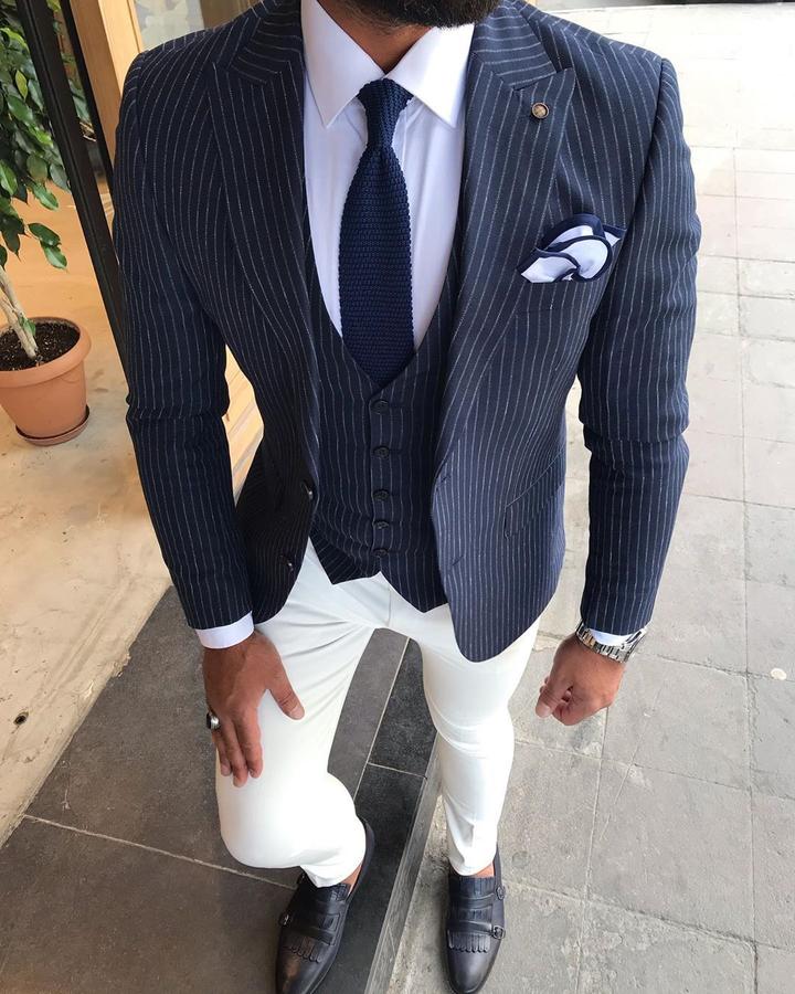 Giorgio Navy Striped Slim Fit Suit-baagr.myshopify.com-3-BOJONI
