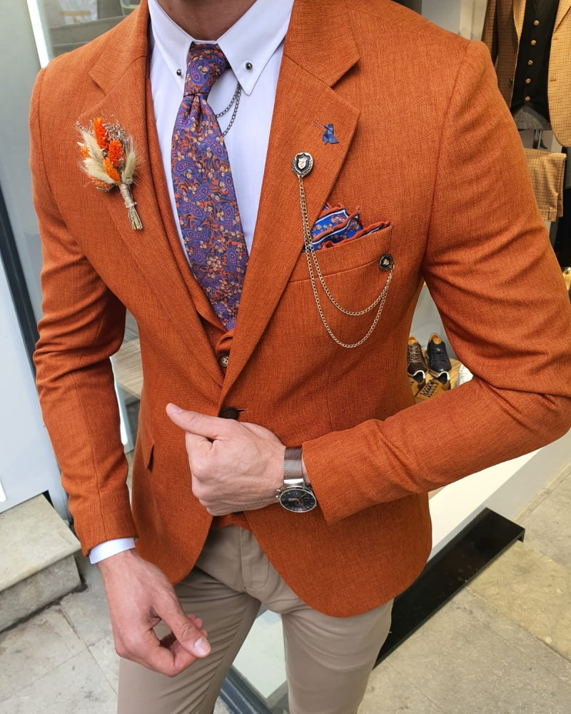 Bojo Bellingham Cinnamon Slim Fit Suit-baagr.myshopify.com-suit-BOJONI