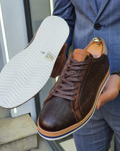 Rosario Brown Lace Up Sneakers-baagr.myshopify.com-shoes2-BOJONI