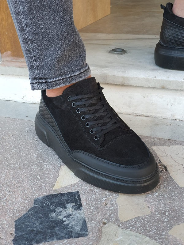 Moneta Black High-Top Suede Sneakers-baagr.myshopify.com-shoes2-brabion