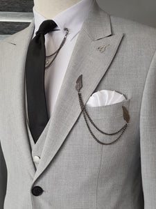 Forenzax  Gray Slim Fit Cotton Suit-baagr.myshopify.com-suit-BOJONI