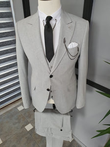 Forenzax  Gray Slim Fit Cotton Suit-baagr.myshopify.com-suit-BOJONI
