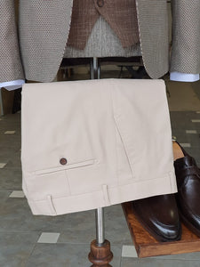 Antinori Beige Slim Fit Notch Lapel Suit-baagr.myshopify.com-suit-BOJONI