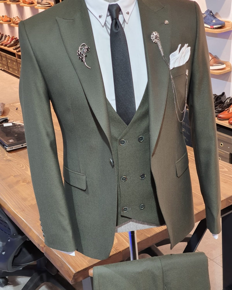 Genzano Khaki Slim Fit Suit-baagr.myshopify.com-suit-BOJONI