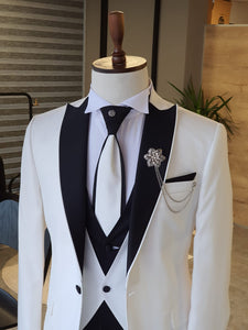 Lori White Slim Fit Peak Lapel Wedding Suit-baagr.myshopify.com-suit-BOJONI