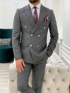 Palermo Gray Slim Fit Double Breasted Suit-baagr.myshopify.com-1-BOJONI