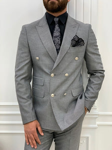 Palermo Light Gray Slim Fit Double Breasted Suit-baagr.myshopify.com-1-BOJONI