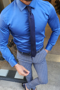 Milwaukee Indigo Slim Fit Shirt-baagr.myshopify.com-Shirt-BOJONI