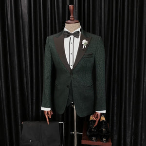 Bojoni Cagliari Green Slim-Fit Tuxedo 3-Piece