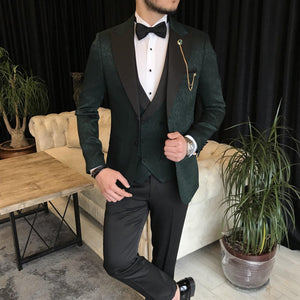 Bojoni Cagliari Green Slim-Fit Tuxedo 3-Piece