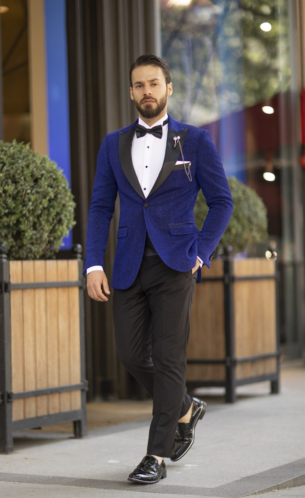 Bojoni Cagliari Blue Slim-Fit Tuxedo 2-Piece