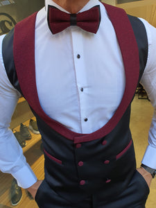 Grassano Black Slim Fit Shawl Lapel Tuxedo-baagr.myshopify.com-suit-BOJONI