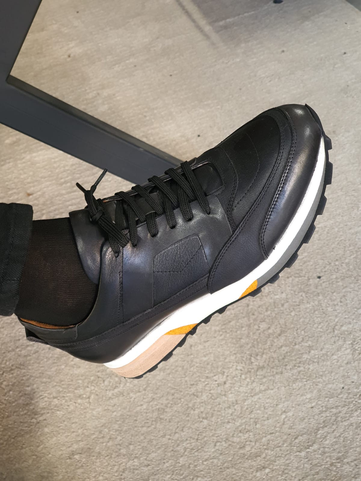 Vicenza Laced Leather Shoes Black-baagr.myshopify.com-shoes2-brabion