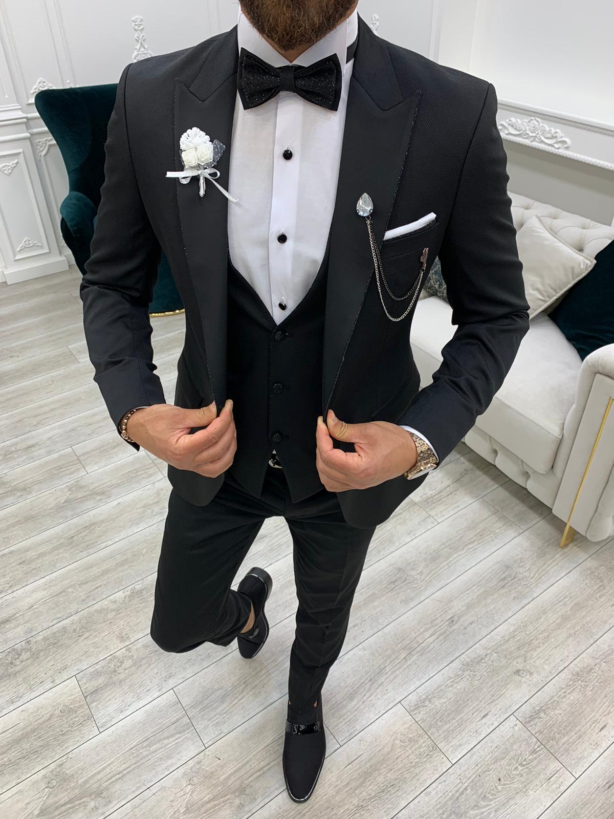 Rialzetti Black Classic Slim Fit Tuxedo-baagr.myshopify.com-1-BOJONI