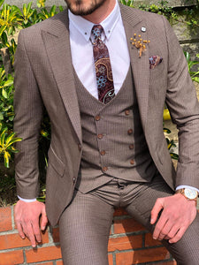 Mandos  Slim-Fit  Suit Vest Brown-baagr.myshopify.com-suit-BOJONI