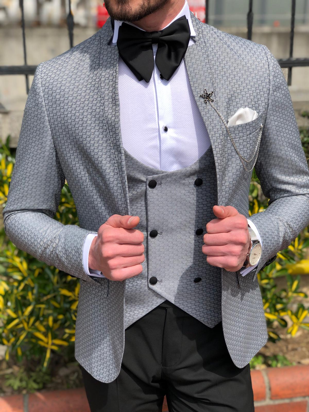 Hendiff Slim-Fit Tuxedo Gray-baagr.myshopify.com-suit-BOJONI