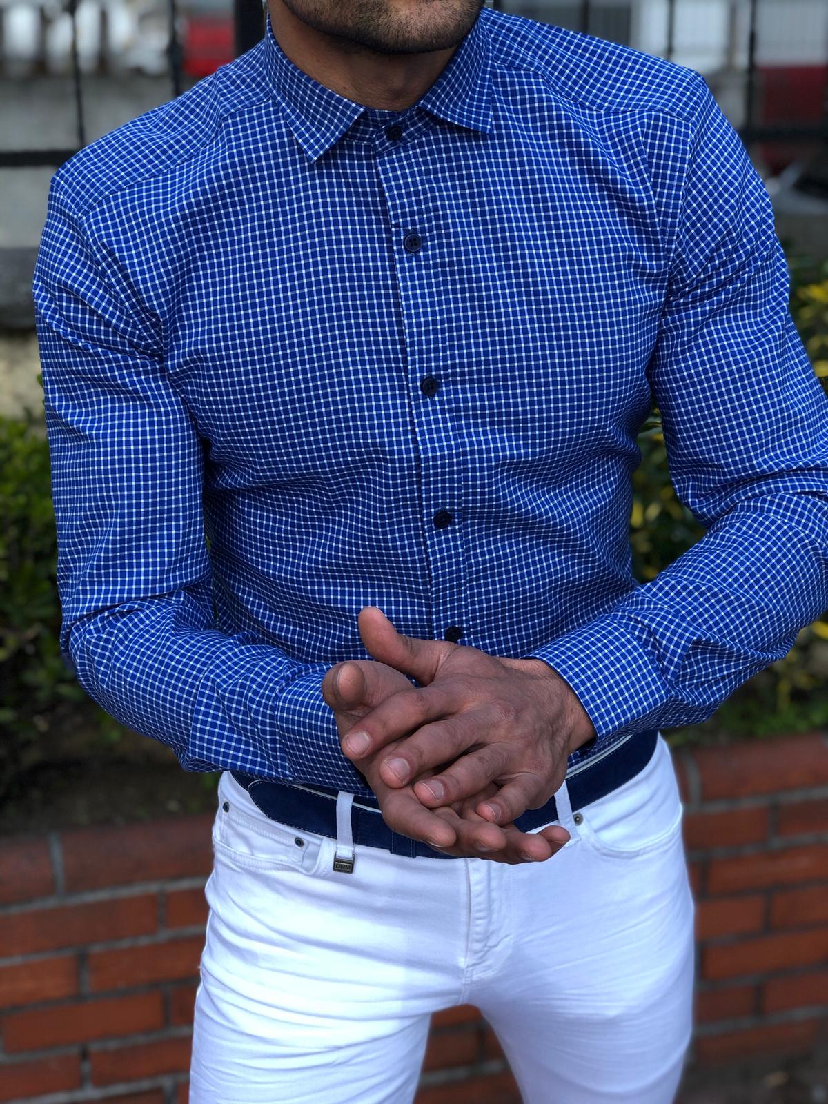 Slim-Fit Patterned Shirt (3 Colors)-baagr.myshopify.com-Shirt-BOJONI