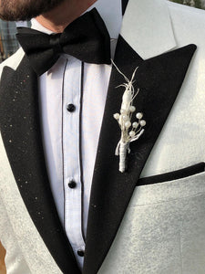 Bloom Slim-Fit Tuxedo Suit Vest Ecru-baagr.myshopify.com-suit-BOJONI