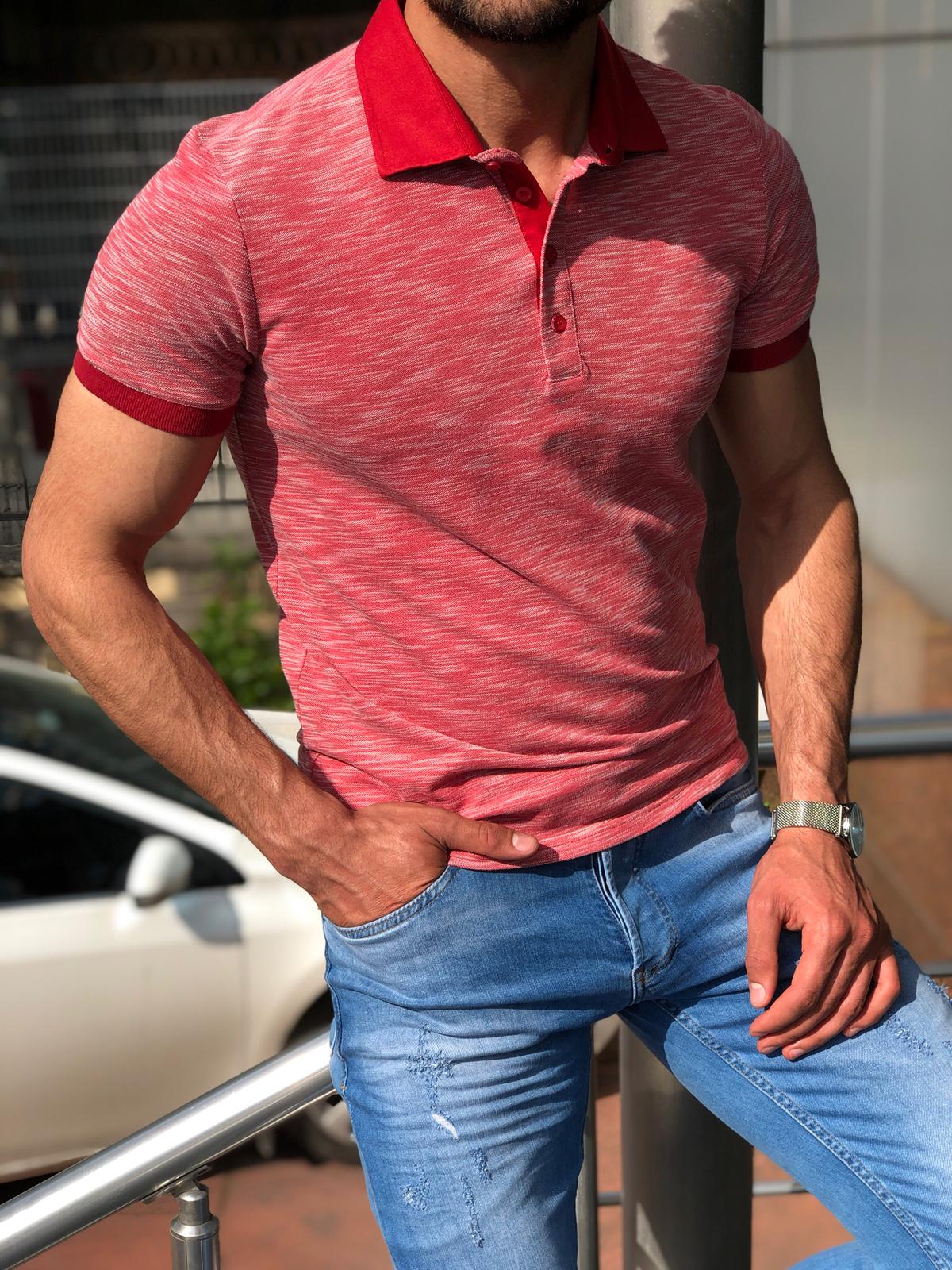 Banso Slim-Fit Collar T-shirt (3 Colors)-baagr.myshopify.com-T-shirt-BOJONI