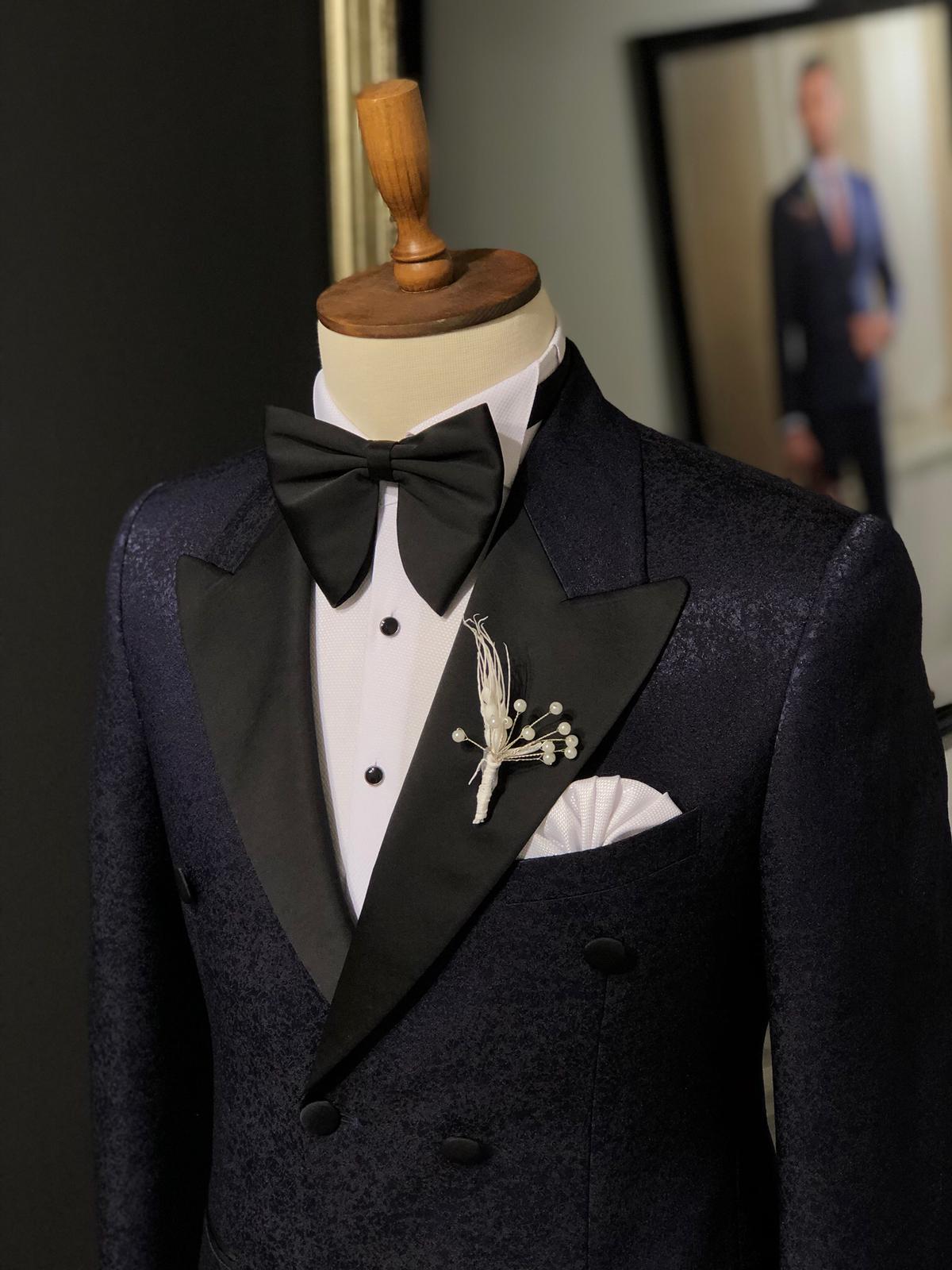 Slim-Fit Tuxedo Double Breasted Navy Blue-baagr.myshopify.com-suit-BOJONI