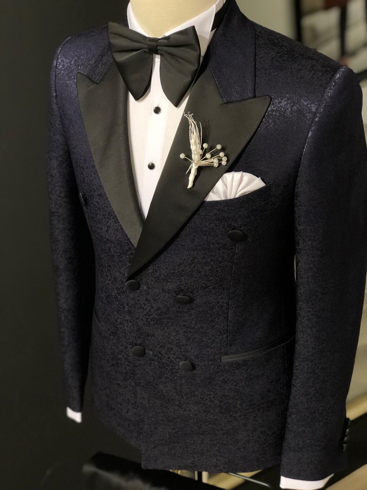 Slim-Fit Tuxedo Double Breasted Navy Blue-baagr.myshopify.com-suit-BOJONI