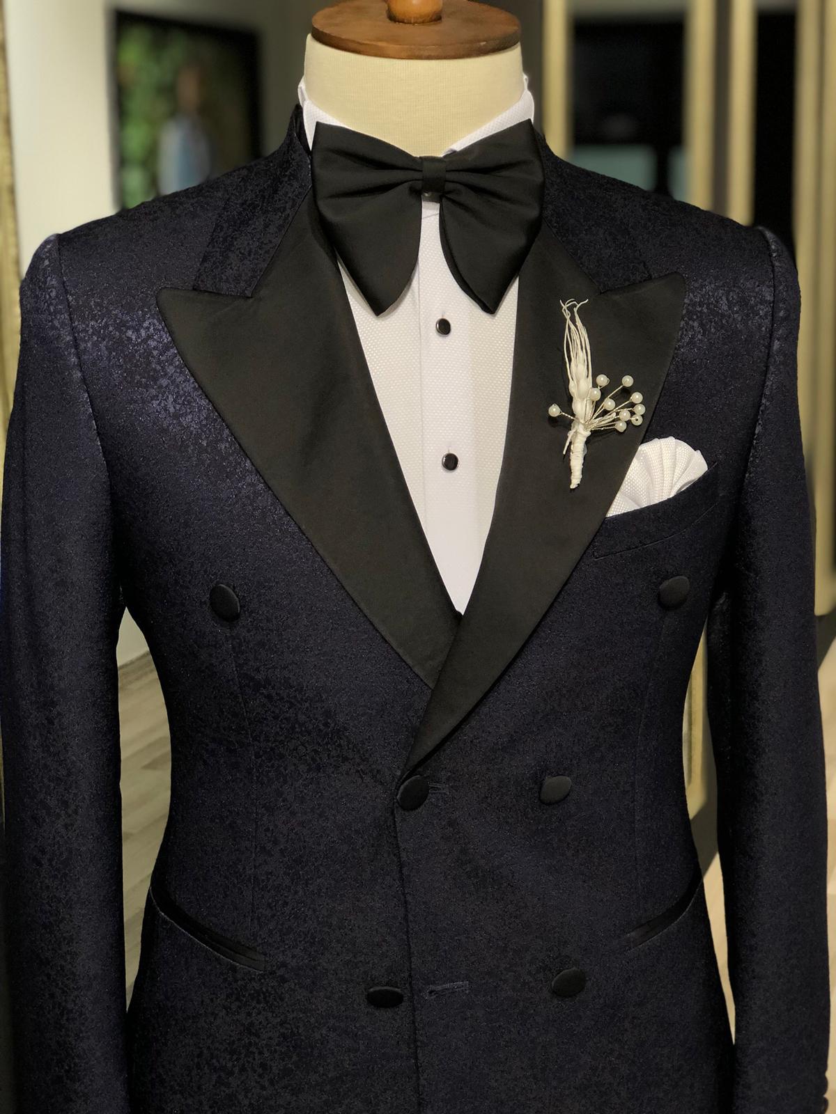 Slim-Fit Tuxedo Double Breasted Navy Blue-baagr.myshopify.com-suit-BOJONI