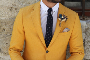 Pac Slim-Fit Jacket in Yellow-baagr.myshopify.com-blazers-BOJONI
