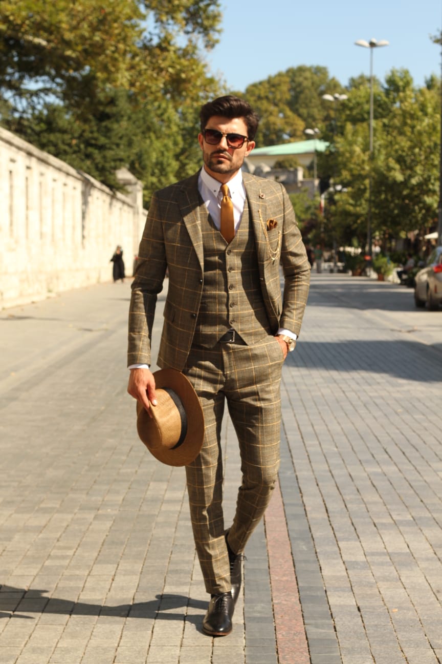 Peter Slim-Fit Plaid Suit Vest-baagr.myshopify.com-suit-BOJONI