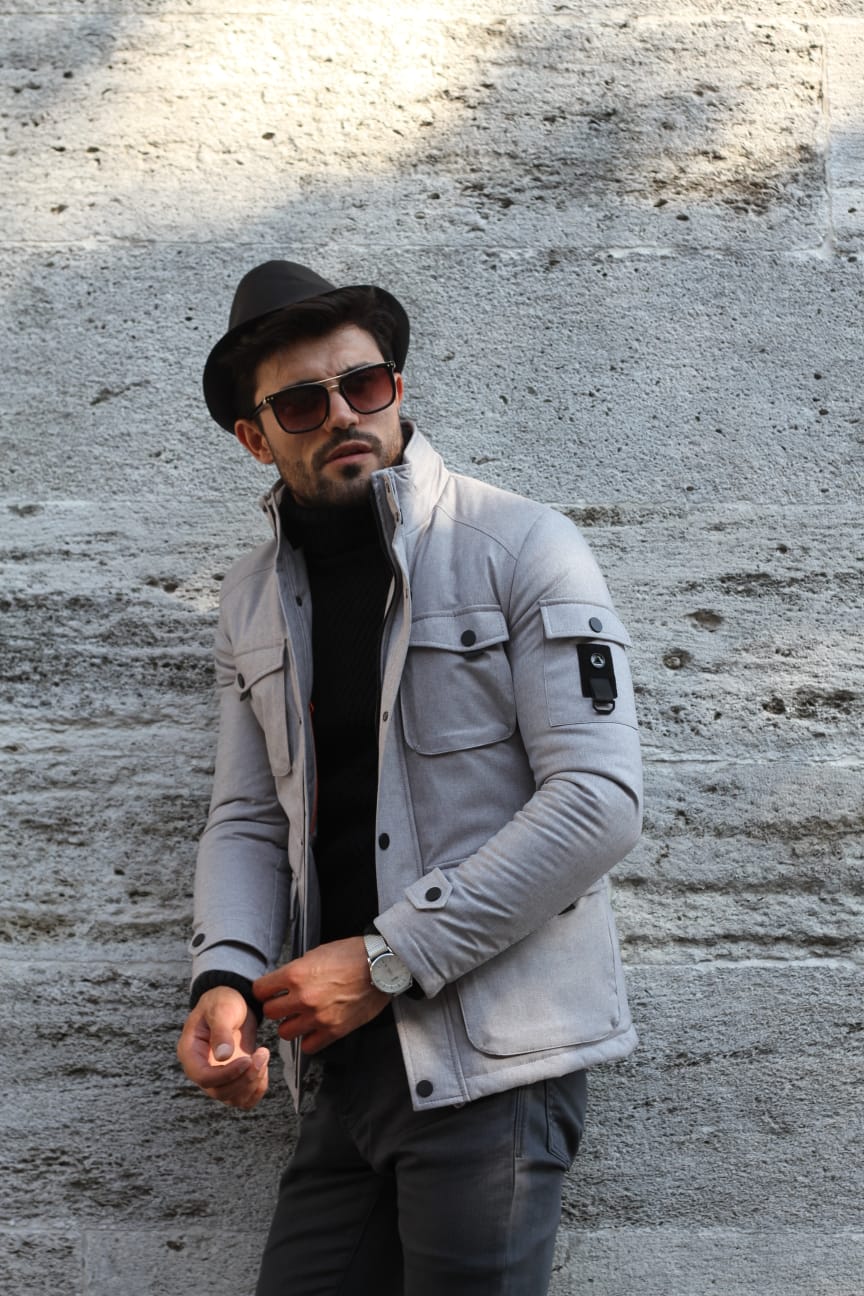 Panos Coat in Gray-baagr.myshopify.com-Jacket-BOJONI