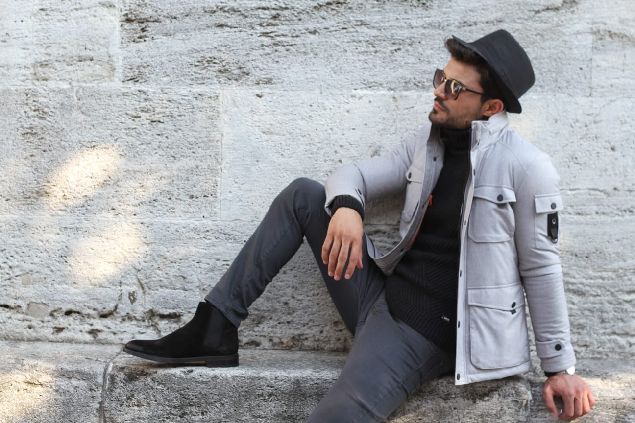Panos Coat in Gray-baagr.myshopify.com-Jacket-BOJONI