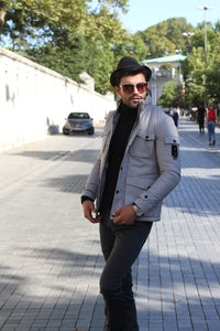 Panos Coat in Gray-baagr.myshopify.com-Jacket-BOJONI