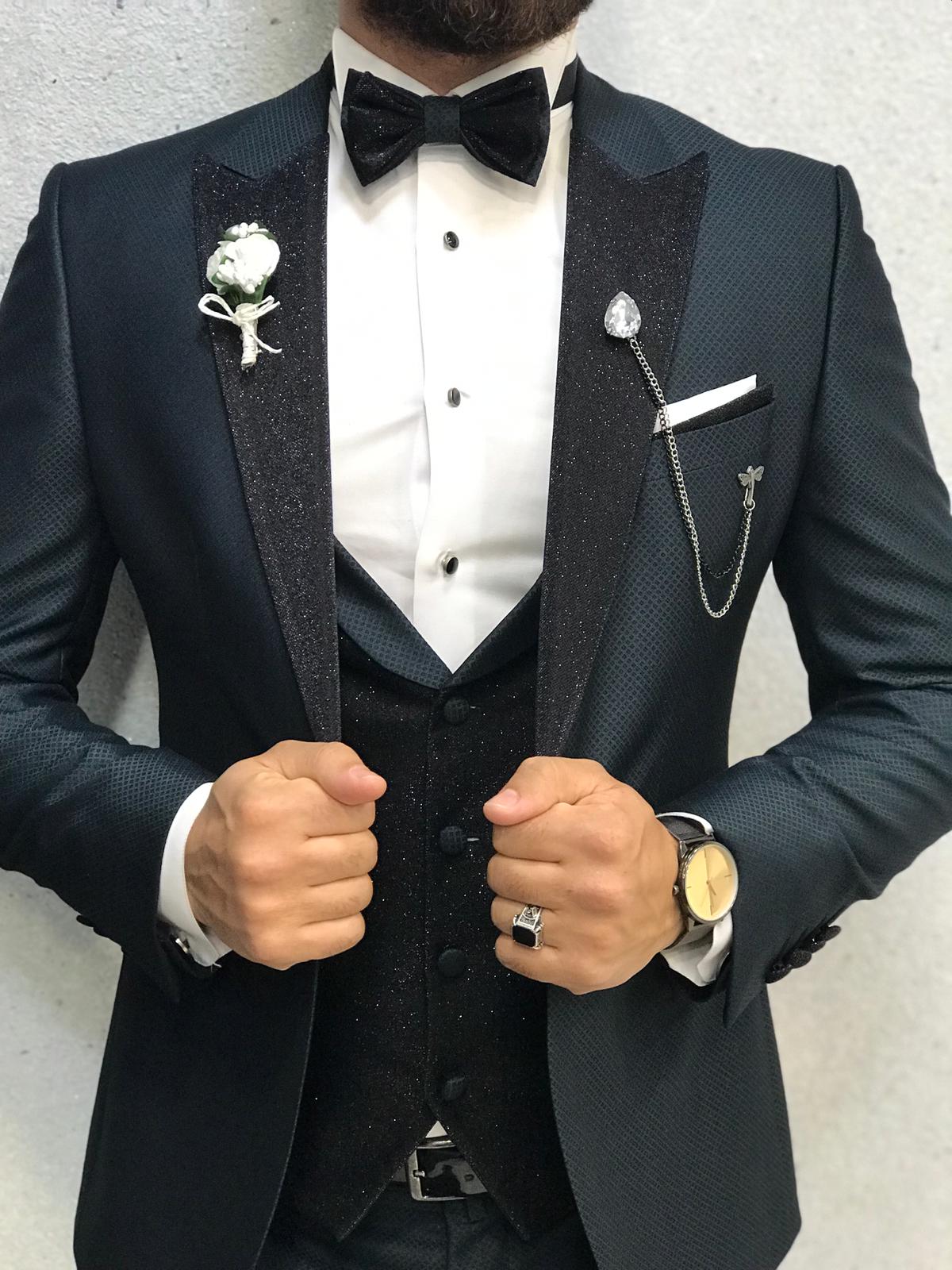 Matteo Royal Slim Fit Tuxedo Green-baagr.myshopify.com-1-BOJONI