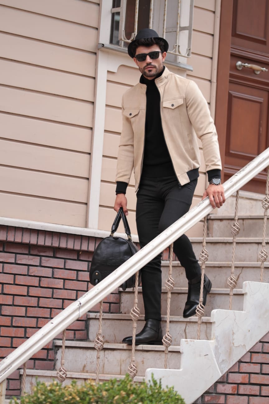 Carlos Slim-Fit Coat Stone-baagr.myshopify.com-Jacket-BOJONI