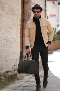 Carlos Slim-Fit Coat Stone-baagr.myshopify.com-Jacket-BOJONI