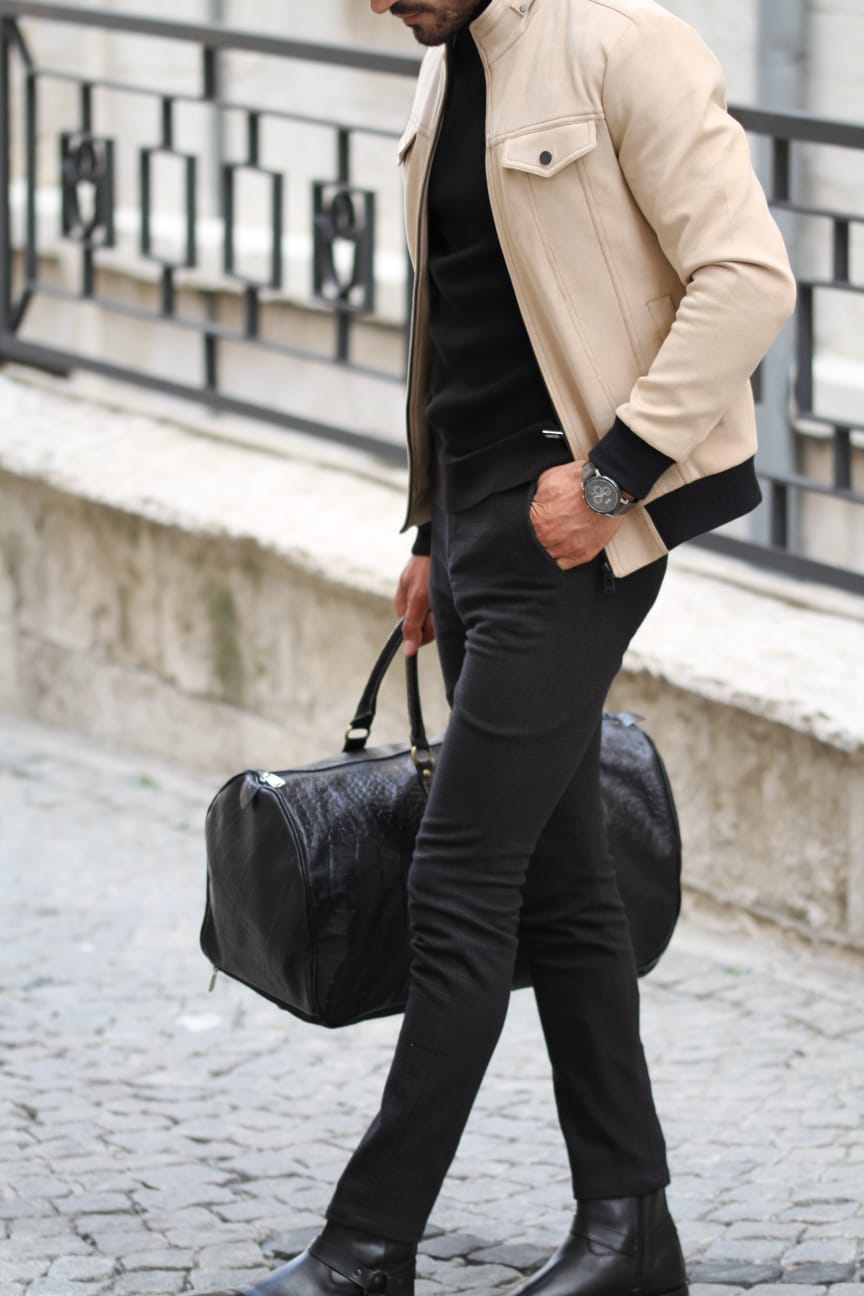 Carlos Slim-Fit Coat Stone-baagr.myshopify.com-Jacket-BOJONI