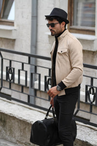 Carlos Slim-Fit Coat Stone-baagr.myshopify.com-Jacket-BOJONI