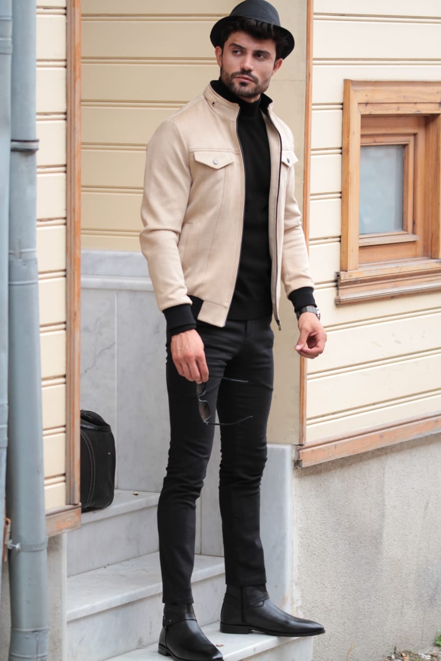Carlos Slim-Fit Coat Stone-baagr.myshopify.com-Jacket-BOJONI