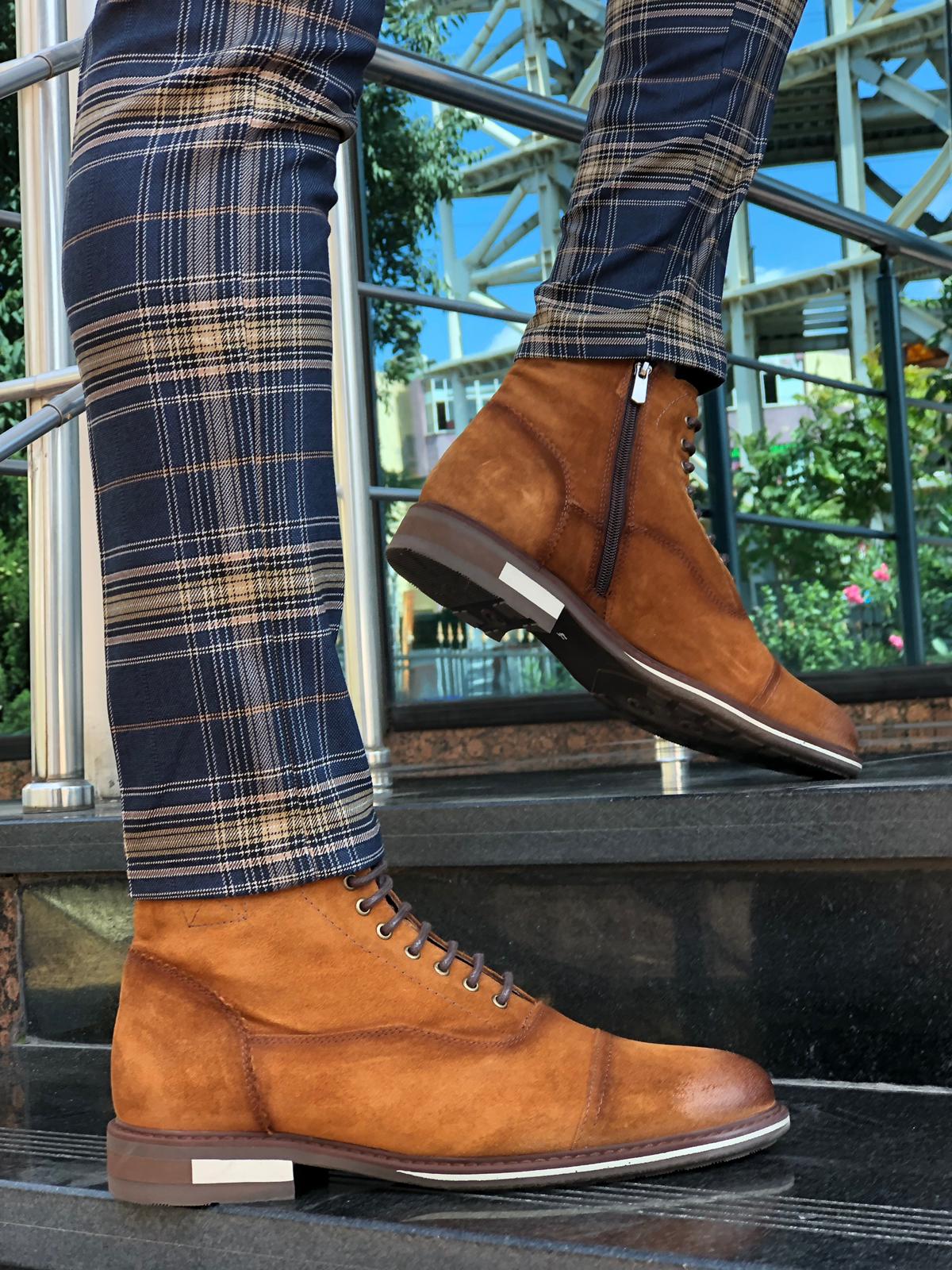Casual Laced Boots Tan-baagr.myshopify.com-shoes2-BOJONI