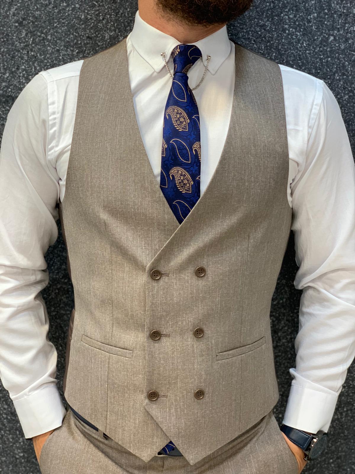 Danda  Slim Fit Suit Coffee-baagr.myshopify.com-1-BOJONI