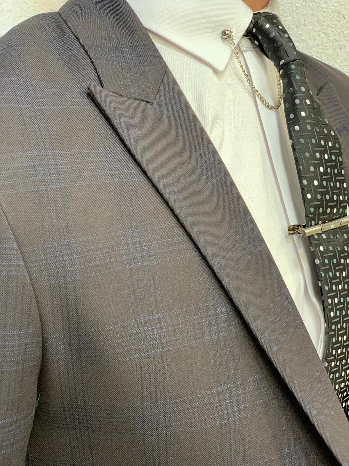 Kinda  Slim Fit Suit Dark Coffee-baagr.myshopify.com-1-BOJONI