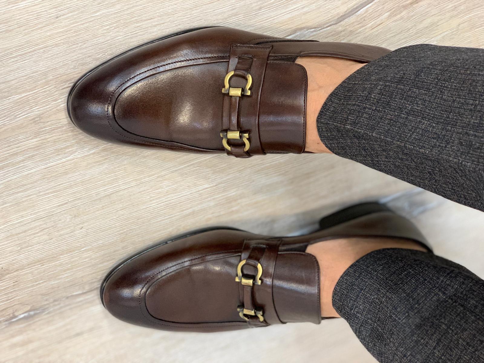 Buckled Suede Shoes Brown-baagr.myshopify.com-shoes2-BOJONI