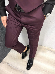 Ani Burgundy Slim Fit Wool Suit-baagr.myshopify.com-1-BOJONI
