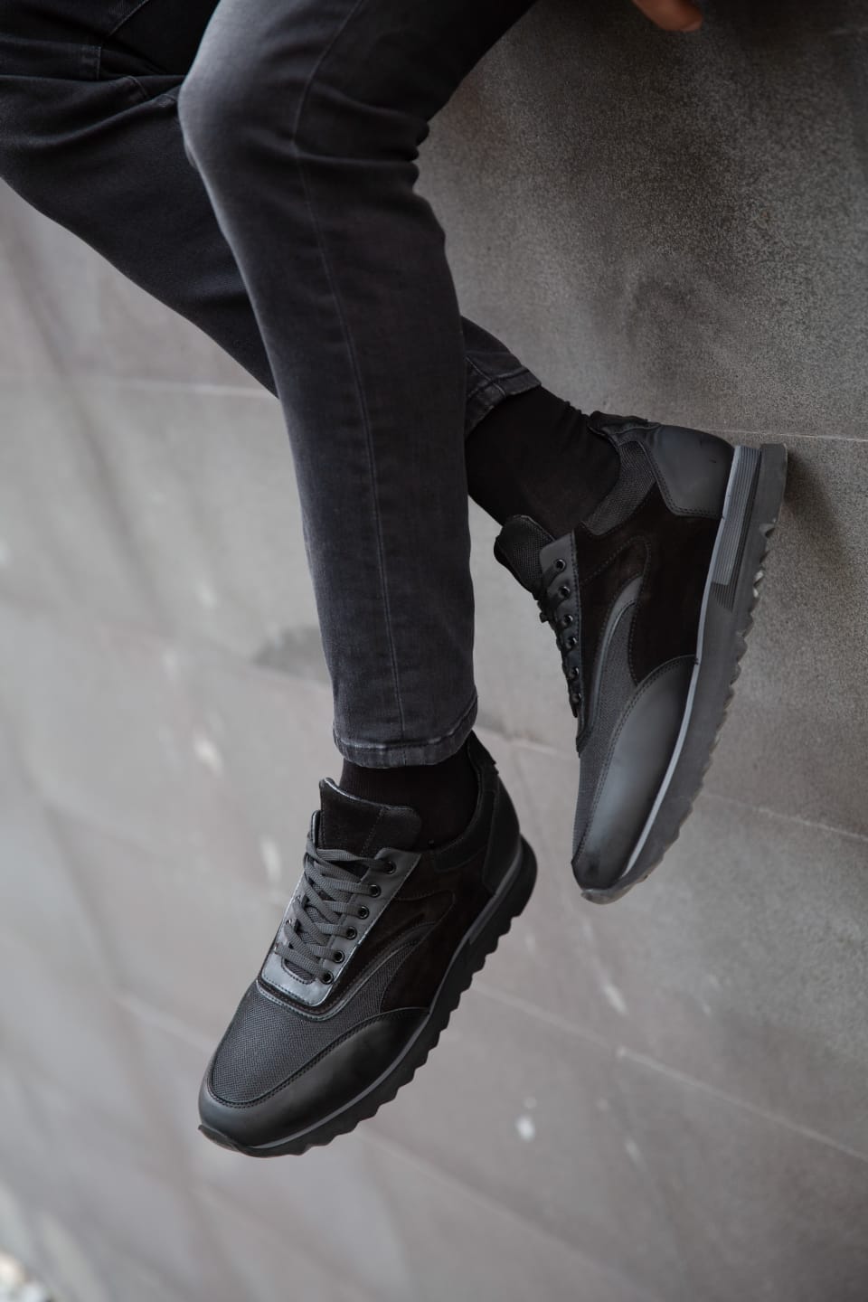 Sardinelli Laced Sports Shoes Black-baagr.myshopify.com-shoes2-BOJONI