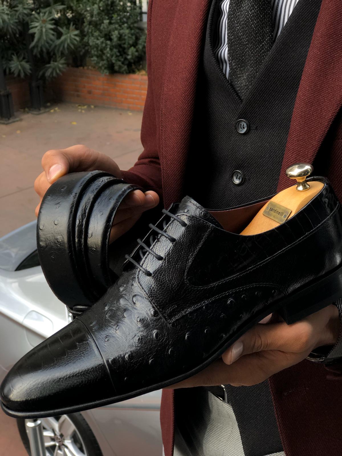Sardinelli Classic Leather Shoes Black-baagr.myshopify.com-shoes2-BOJONI