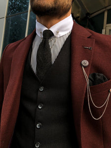 Multi Slim-Fit Suit Vest Claret Red-baagr.myshopify.com-suit-BOJONI