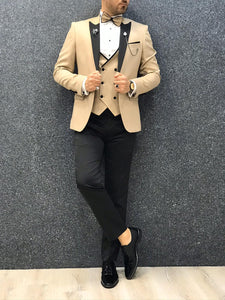 Royal Golden Slim Fit Tuxedo-baagr.myshopify.com-1-brabion